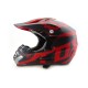 Helmet -EU- FOX matte, black-red, size XL