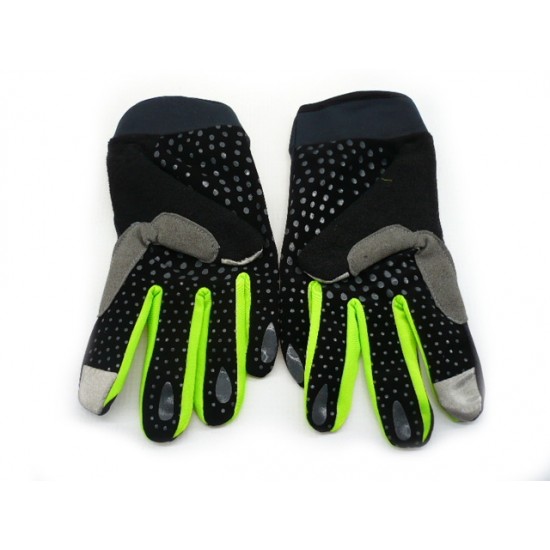 Gloves -EU- SHENGDONA, black-green, size М
