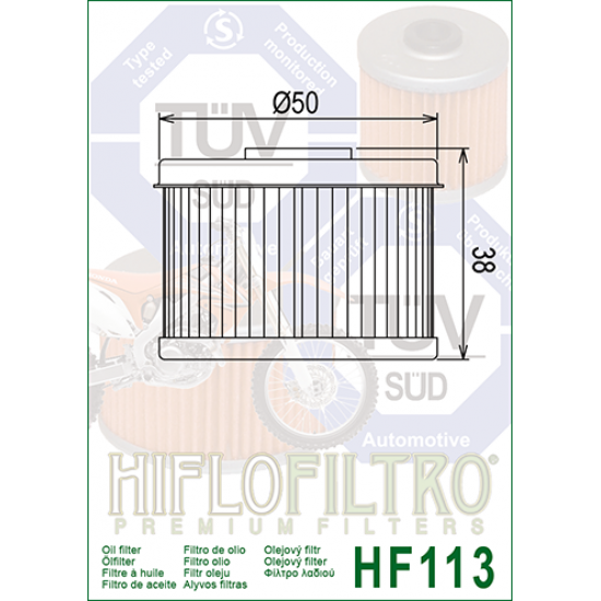 Oil filter -HIFLO- HF113