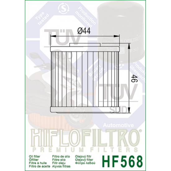 Oil filter -HIFLO- HF568