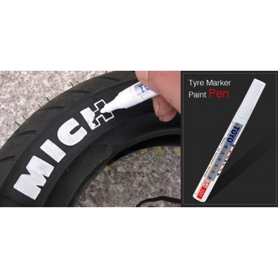 Marker -WENCHANG- white for tyres