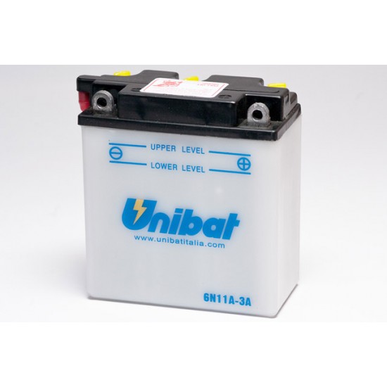 Battery -UNIBAT- 11Ah 6V serviceable 6N11A-3A
