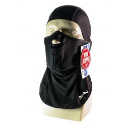 Kukla -Bars- černá, s jedním otvorem pro oči, wind stoper dvoudílná, univerzální velikost