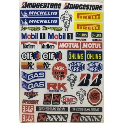 Sada samolepek -EU- BRIDGESTONE, MICHELIN, MOTUL PIRELLI 4485