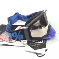 Brýle -100 procent- vyměnitelný hledáček, černo-modrý rám, černo-modrý elastický