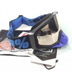 Brýle -100 procent- vyměnitelný hledáček, černo-modrý rám, černo-modrý elastický