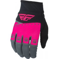 Rukavice -FLY RACING- F-16, černá, šedá, růžová, velikost 2XL - 12