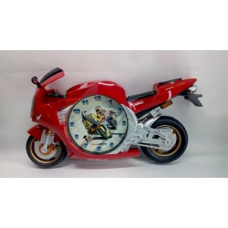 Hodiny-červené sportovní kolo