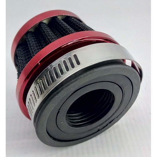 Vzduchový filtr -EU- SPORT JUNYA připojení s adaptéry Ф=28,35,47mm, výška 55mm, červený
