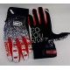 Gloves -EU- 100, redо, white, black