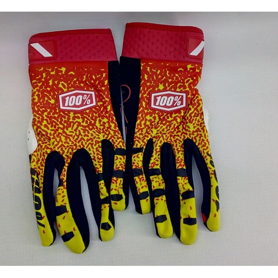 Gloves -EU- 100, red, yellow, orange