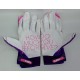 Gloves -EU- 100, white, pink, purple