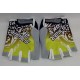 GLOVES -EU- without fingers, STAR DKS GEL, white, yellow