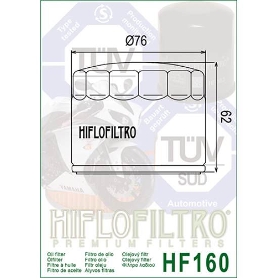 Olejový filtr -HIFLO FILTRO- HF160