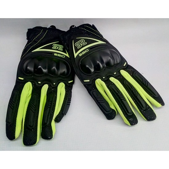 Gloves -ASRIO- black-green, AX-02