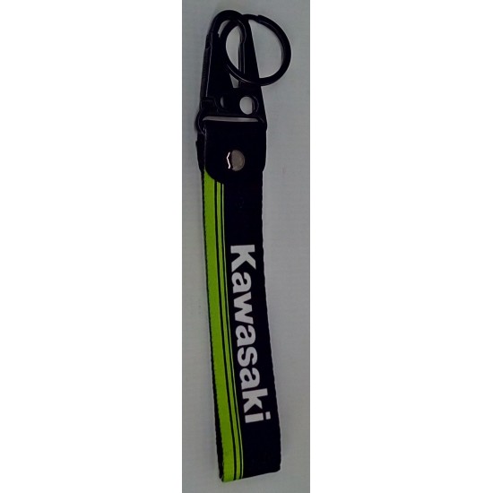 Keychain -EU- carabiner with strip KAWASAKI