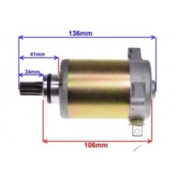 Startér -EU- SUZUKI AN 125-150, 31100-20E00, Denso 228000-3450, 12V 9 ZUBŮ