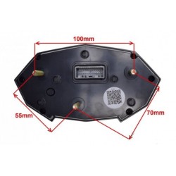 Palubní rychloměr -MOKO- univerzální, sportovní, model 4795