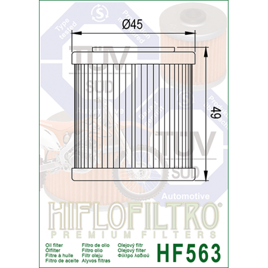 Oil filter -HIFLO- HF563