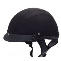 Helma -AWINA- vel. L, Černá matná kůže, OPEN FACE, model TN8689B