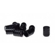 Čepičky ventilků -WM- 1 ks, hliníková černá, kód 5084