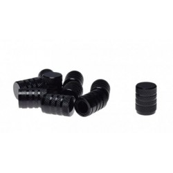 Čepičky ventilků -WM- 1 ks, hliníková černá, kód 5084