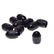 Čepičky ventilků -WM- 1 ks, hliníková černá, kód 5087