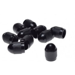 Čepičky ventilků -WM- 1 ks, hliníková černá, kód 5087