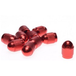 Čepičky ventilků -WM- 1 ks, hliníková červená, kód 5089