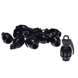 Čepičky ventilků -WM- 1 ks, černý granát