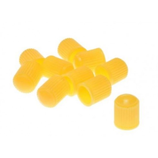 Valve cap -WM- 1 piece, plastic yellow, code 5096