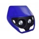 Mask with headlight -EU- universal for motocross, blue, code.5200