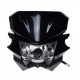 Mask with headlight -EU- universal for motocross, black, code.5202