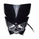 Maska s předním světlem -EU- univerzální pro motokros, černá, kód.5203