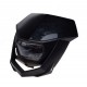 Mask with headlight -EU- universal for motocross, black, code.5205