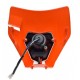 Mask with headlight -EU- universal for motocross, orange, code.5207