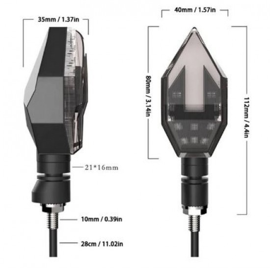 Blinkers kit -EU- LED with daylight, code 5218