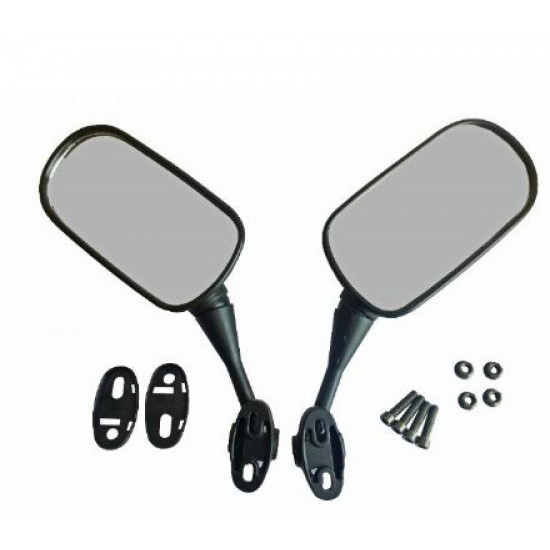 Mirrors kit -EU- black, mounting with two bolts, bolt distance, code.5227