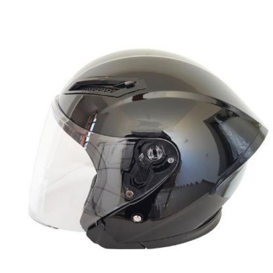 Helmet -FR- OPEN FACE, black gloss