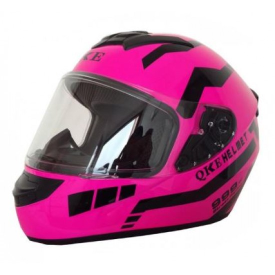 Helmet -qke- Size L, Pink, Full Face, Model 5265