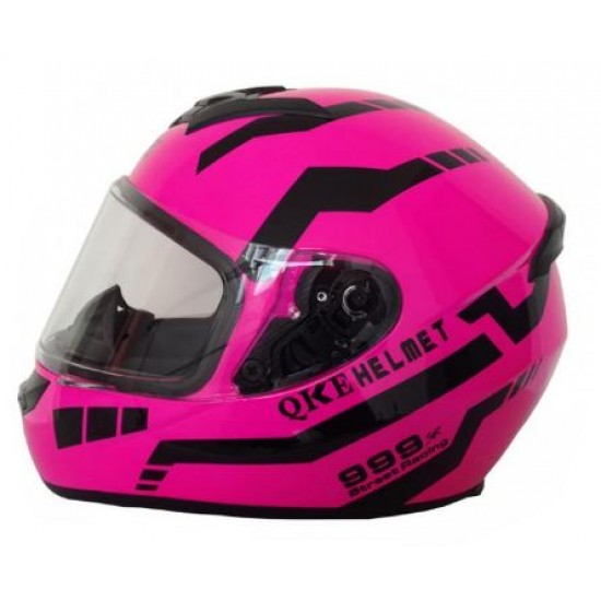 Helmet -qke- Size L, Pink, Full Face, Model 5265