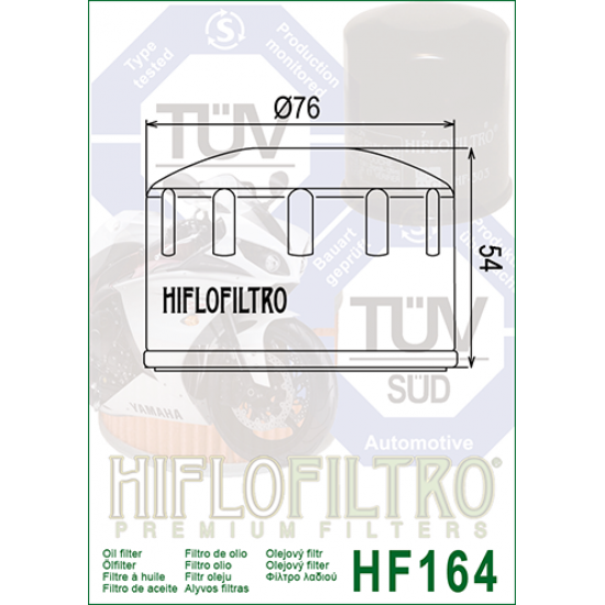 Oil filter -HIFLO- HF164