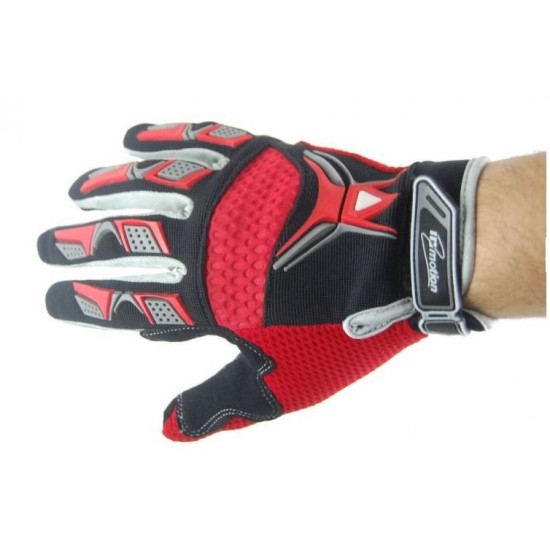 Gloves -inmotion- black-red-gray, size 2xl, Cross Range