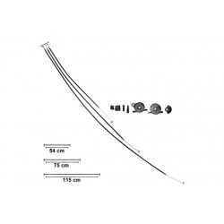 Kabel pro plyn a olejové pumpy -MOTOFORCE- Piaggio NRG NTT TYPHOON