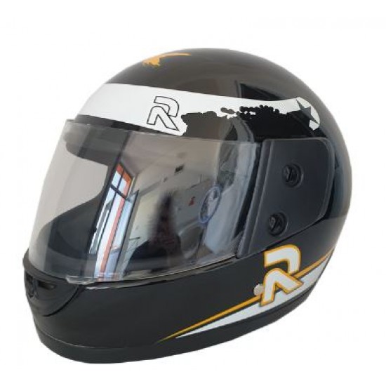 Helmet -Bailide- Black, R graphics, Full Face, model 825