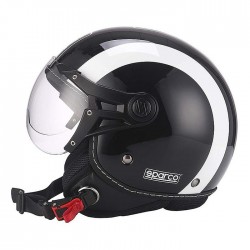 Helma -Sparco- velikost L, černo/bílá, Open face, model SP501