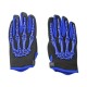 Gloves -Pl- skeleton, blue