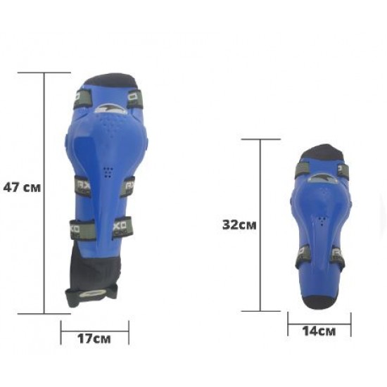 Knee pads and elbow pads set -EU- AXO. blue