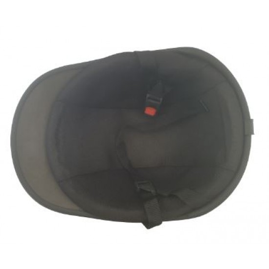 Helmet -Pl -854, Black Matt, Safe with visor