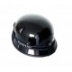 Helmet -eu- black with glasses, Open face, model German retro 72055